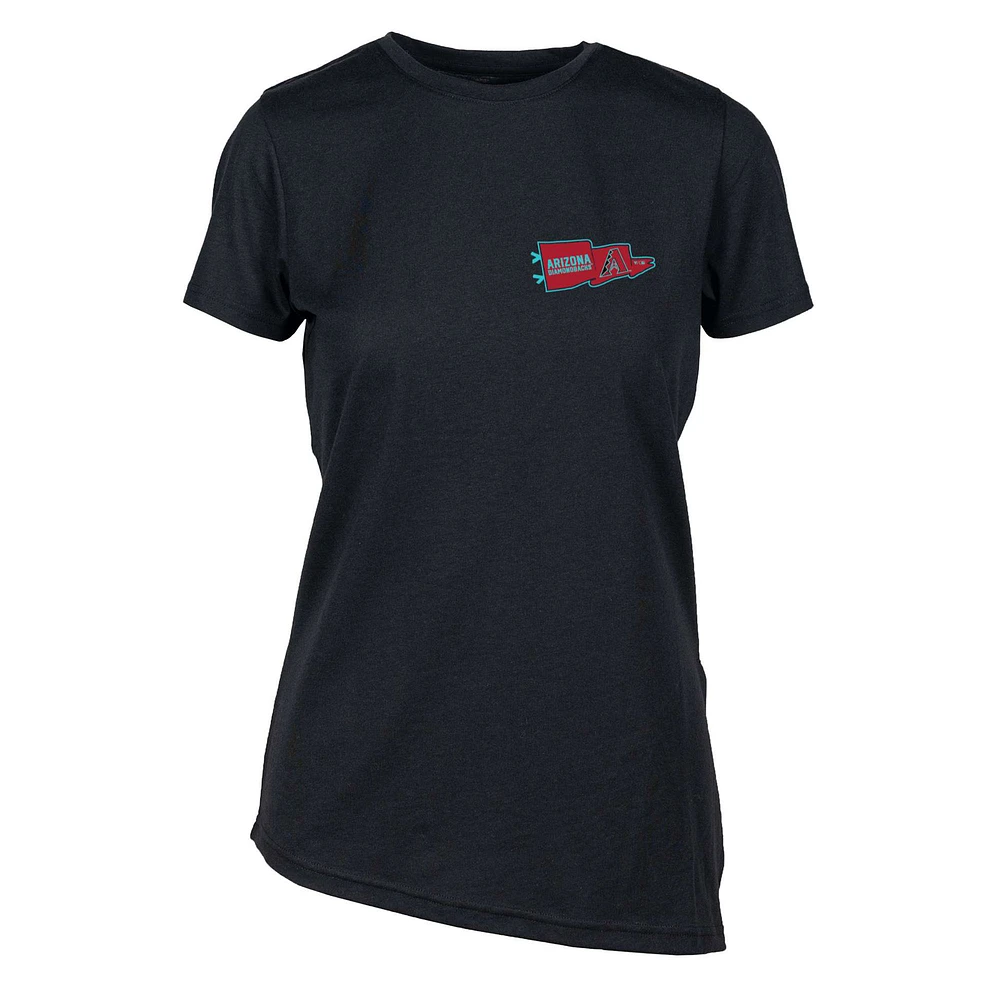 Women's Levelwear Black Arizona Diamondbacks Birch Rafters T-Shirt