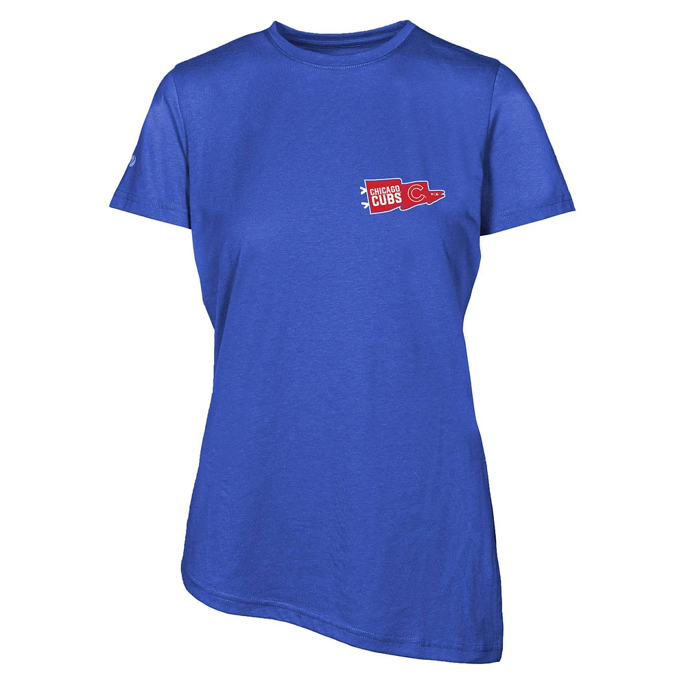 Women's Levelwear Royal Chicago Cubs Birch Rafters T-Shirt