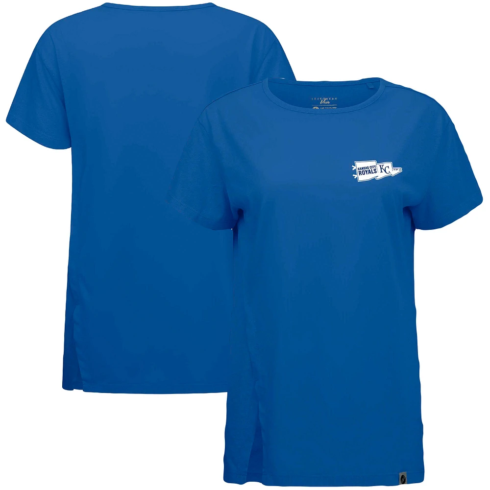 Women's Levelwear Royal Kansas City Royals Influx Rafters T-Shirt