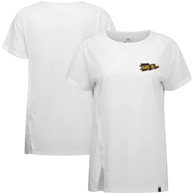 Women's Levelwear White San Diego Padres Influx Rafters T-Shirt
