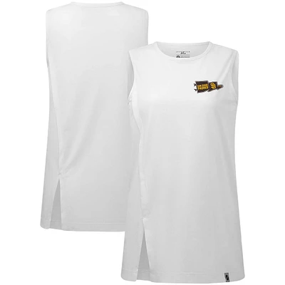 Women's Levelwear White San Diego Padres Influx Rafters Tank Top