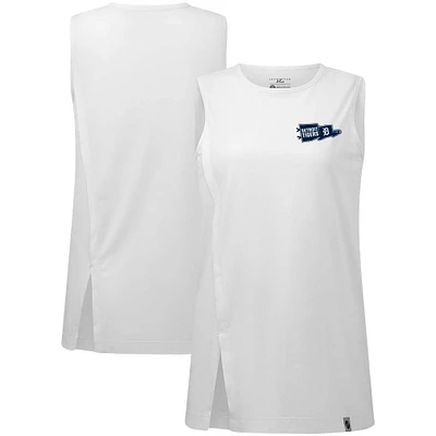 Women's Levelwear White Detroit Tigers Influx Rafters Tank Top