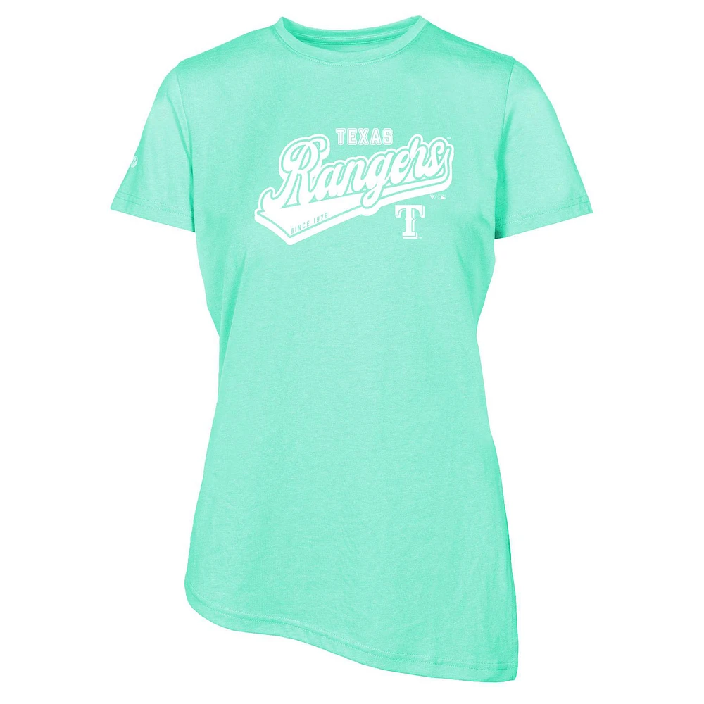 Women's Levelwear Mint Texas Rangers Birch Sweep T-Shirt