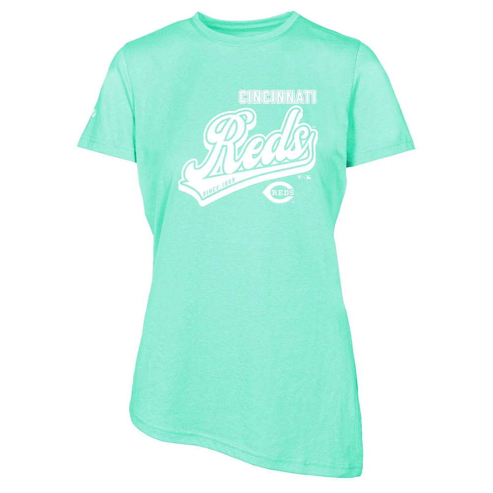 Women's Levelwear Mint Cincinnati Reds Birch Sweep T-Shirt