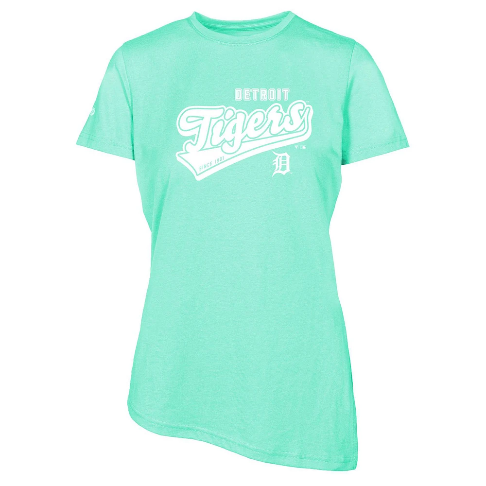 Women's Levelwear Mint Detroit Tigers Birch Sweep T-Shirt