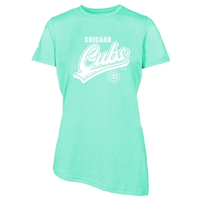 Women's Levelwear Mint Chicago Cubs Birch Sweep T-Shirt