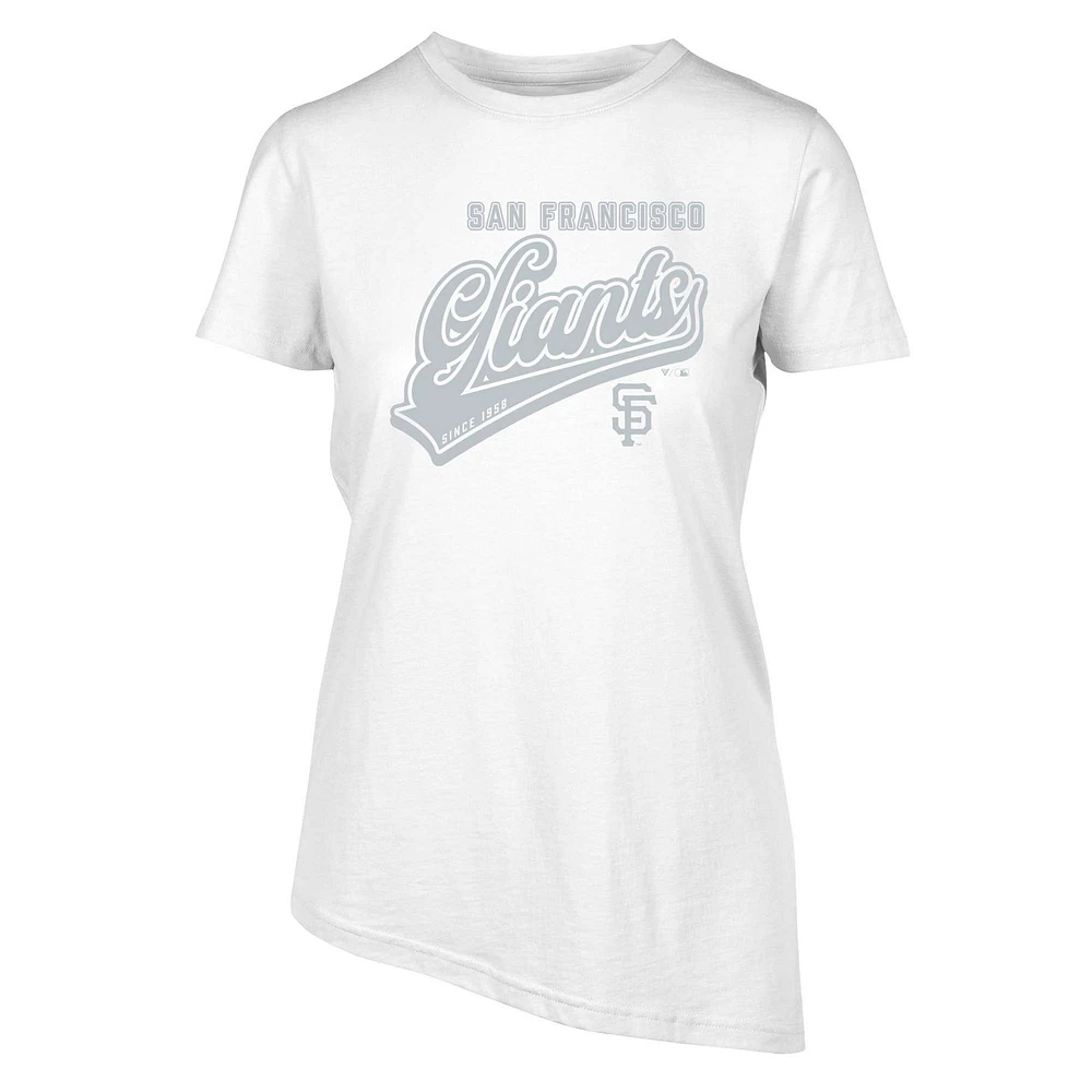 Women's Levelwear White San Francisco Giants Birch Sweep T-Shirt