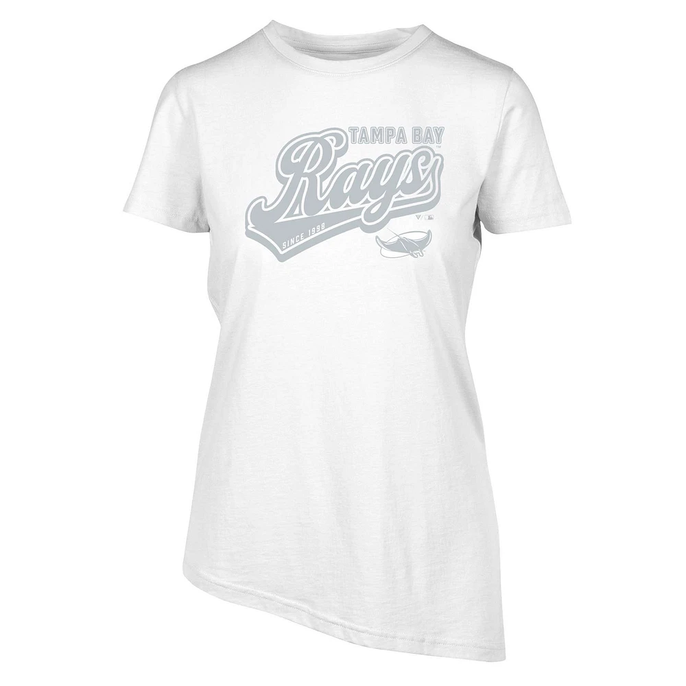 Women's Levelwear White Tampa Bay Rays Birch Sweep T-Shirt