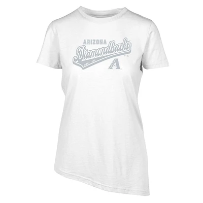 Women's Levelwear White Arizona Diamondbacks Birch Sweep T-Shirt