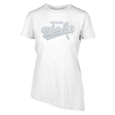 Women's Levelwear White Chicago Sox Birch Sweep T-Shirt