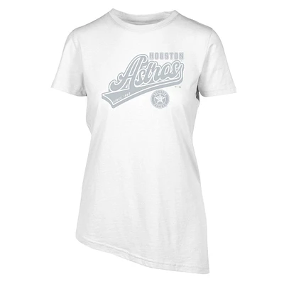 Women's Levelwear White Houston Astros Birch Sweep T-Shirt