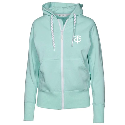 Women's Levelwear Mint Minnesota Twins Gardinia Core Full-Zip Hoodie