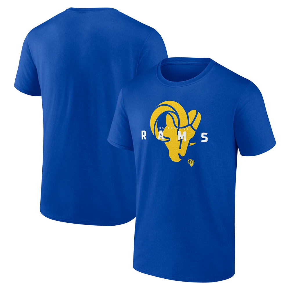 Men's Logo Athletic Royal Los Angeles Rams Coordinate T-Shirt