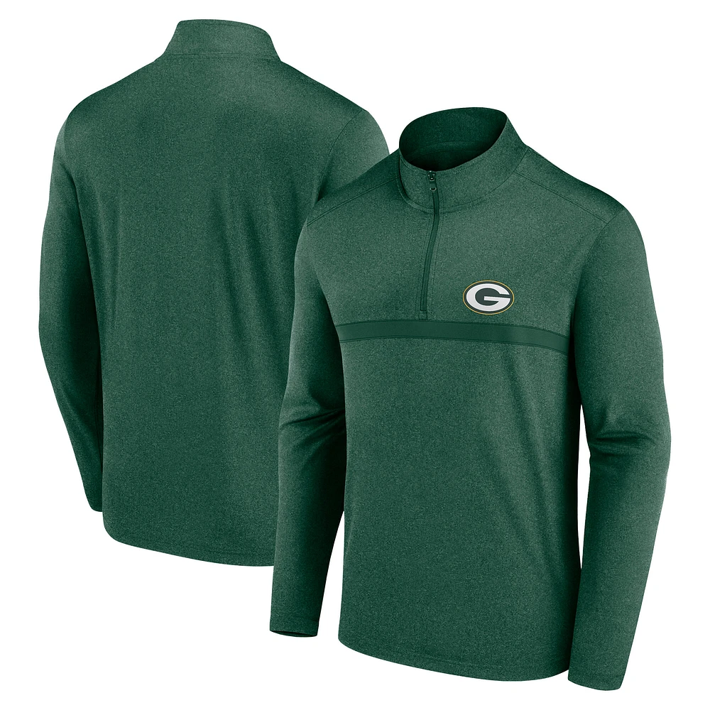 Men's Fanatics Green Bay Packers Head-to-Head Quarter-Zip Pullover