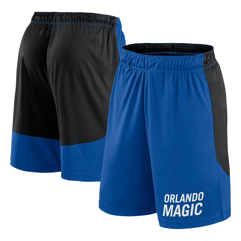 Men's Logo Athletic Blue Orlando Magic Launch Performance Shorts