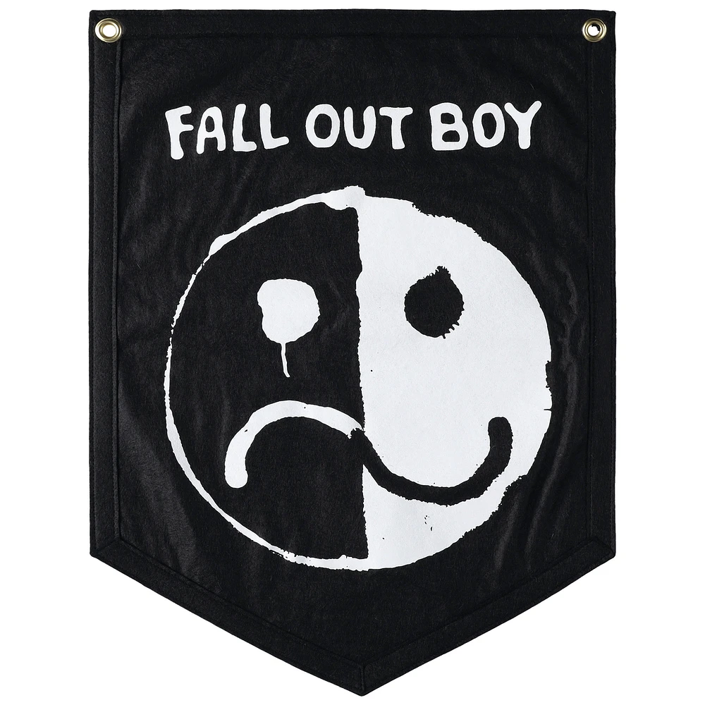 Fall Out Boy So Much (for) Stardust Tour Smiley Logo Camp Flag
