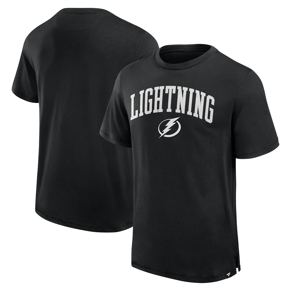 Men's Fanatics Black Tampa Bay Lightning Elevated Pima T-Shirt