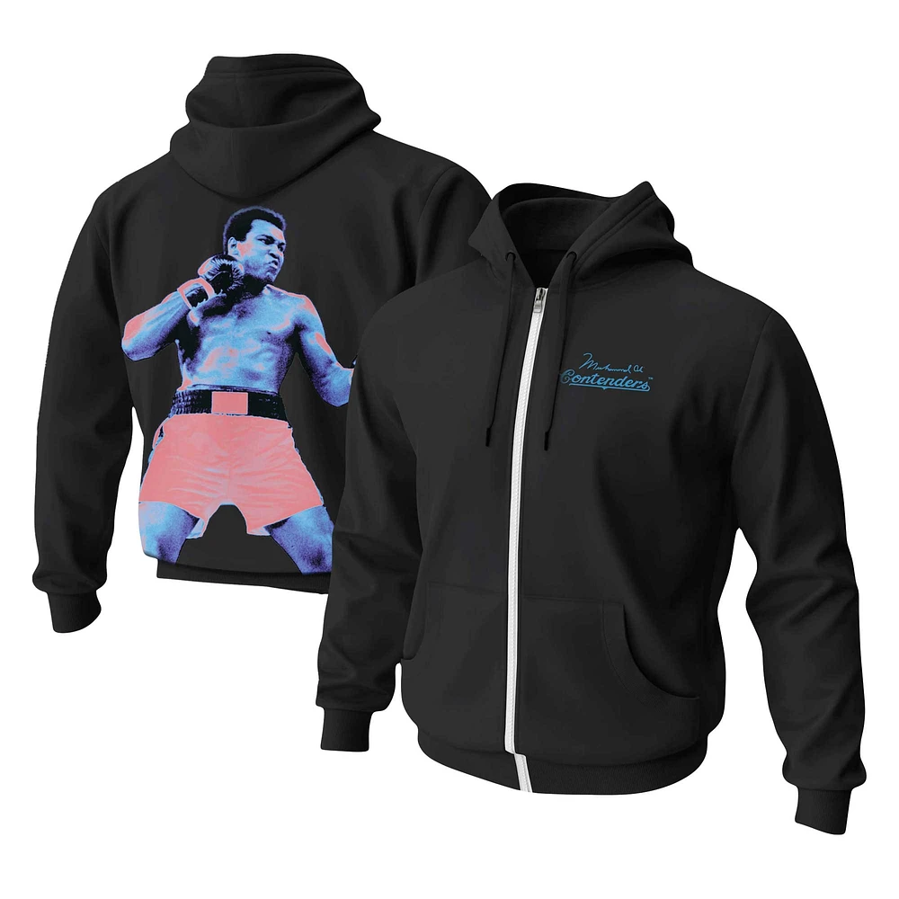 Unisex Contenders Clothing Muhammad Ali Black Gut Punch Full-Zip Hoodie