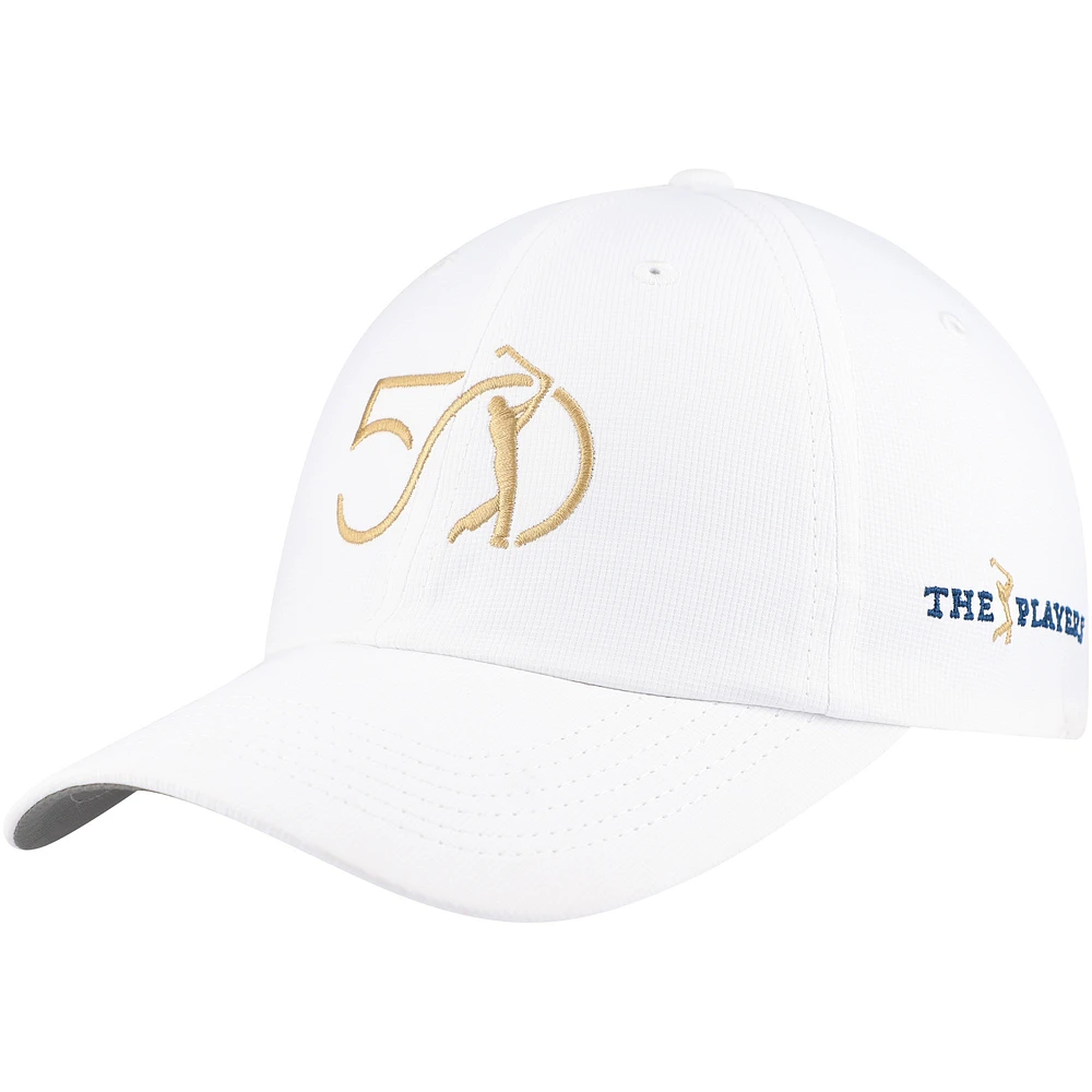 Men's Imperial White THE PLAYERS 50th Anniversary The Original Performance Adjustable Hat