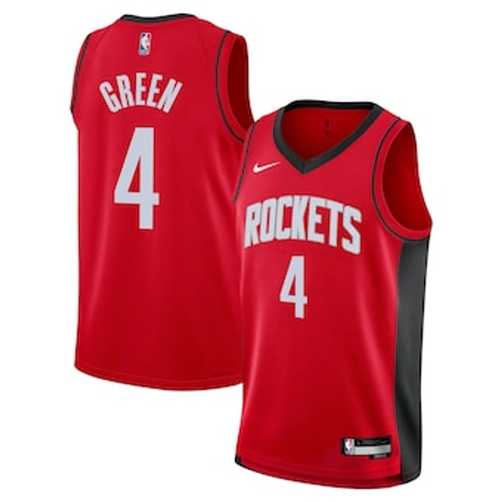 Youth Nike Jalen Green Red Houston Rockets Swingman Jersey - Icon Edition