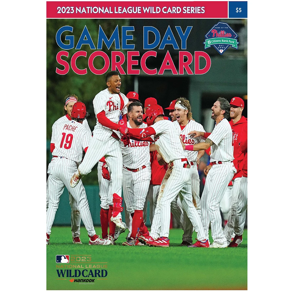Philadelphia Phillies 2023 NL Wild Card Series Scorecard