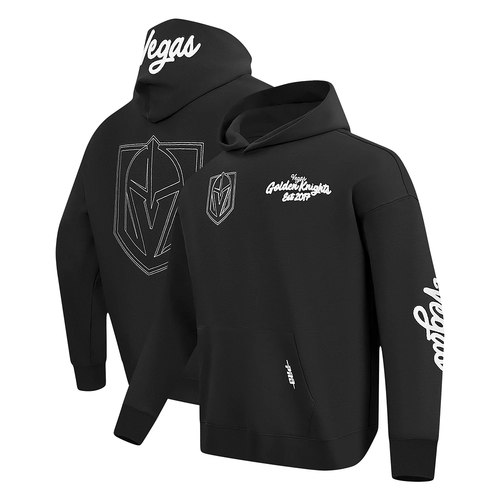 Men's Pro Standard Black Vegas Golden Knights Paint the City Pullover Hoodie