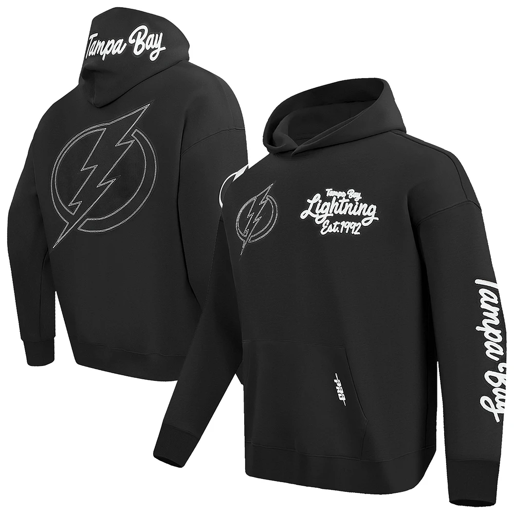 Men's Pro Standard Black Tampa Bay Lightning Paint the City Pullover Hoodie