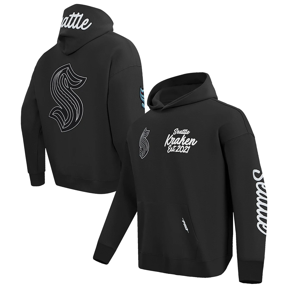 Men's Pro Standard Black Seattle Kraken Paint the City Pullover Hoodie