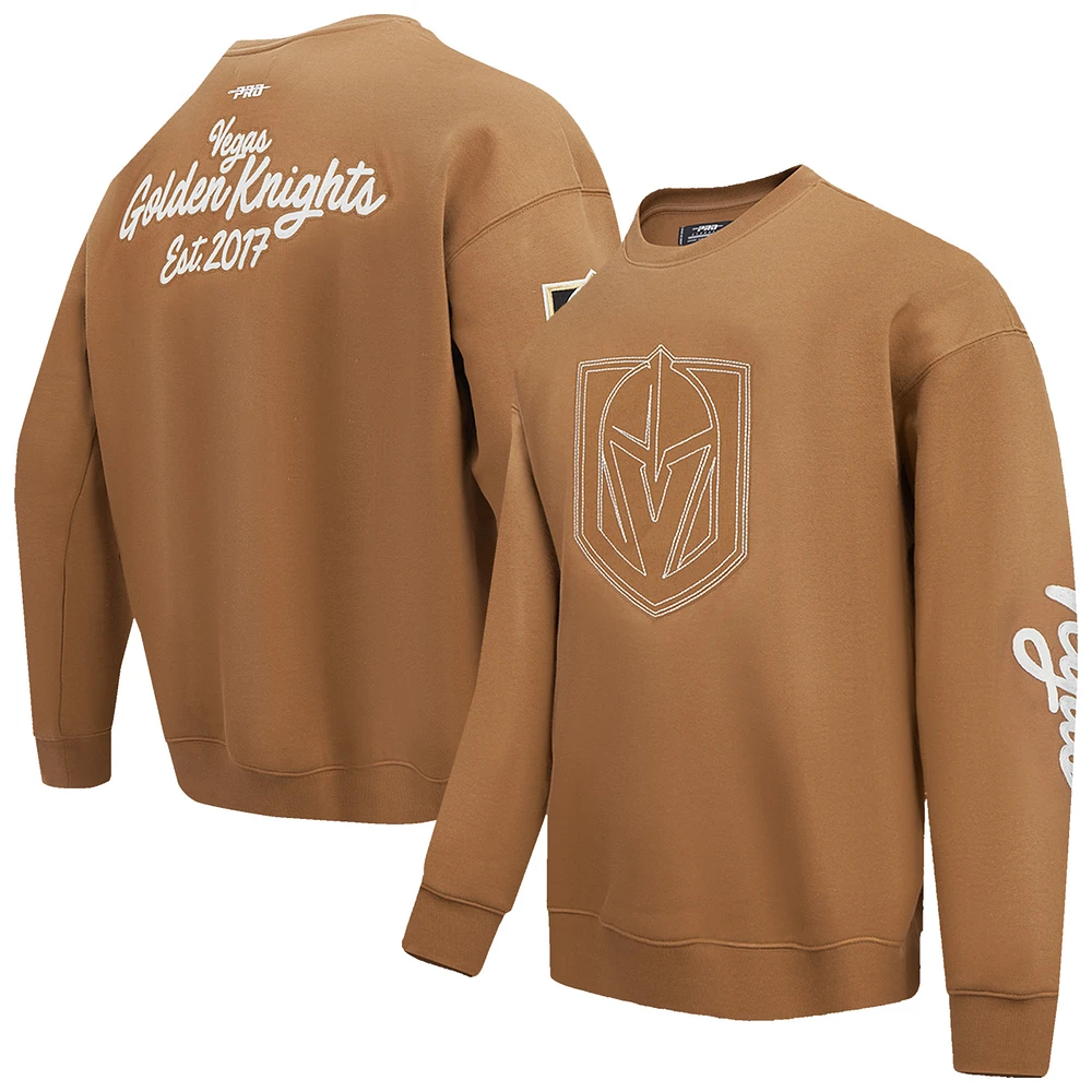 Men's Pro Standard Brown Vegas Golden Knights Paint the City Pullover Sweatshirt