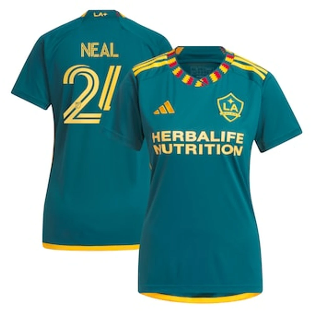 Women's adidas Jalen Neal Green LA Galaxy 2024 Kit Replica Player Jersey