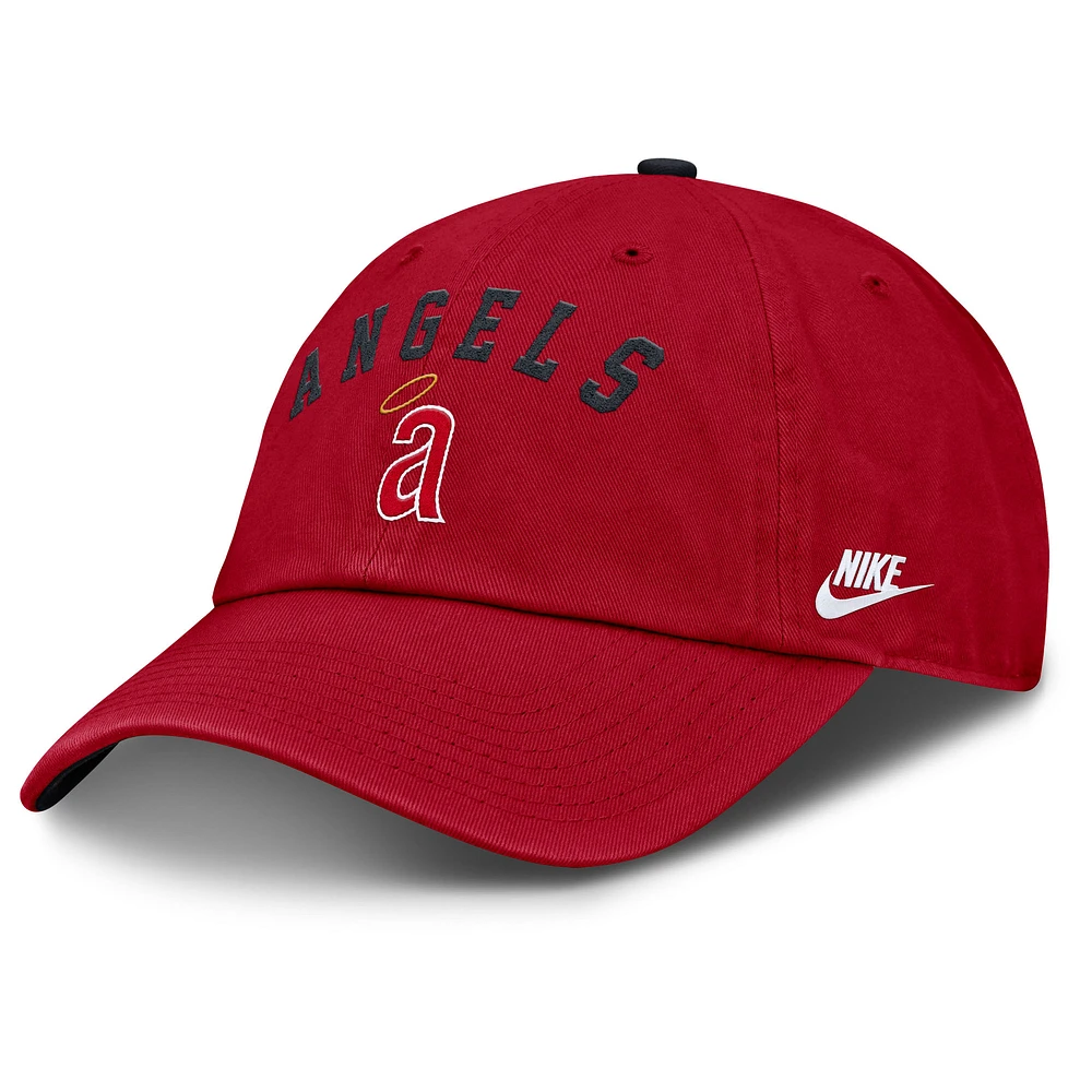 Men's Nike Red California Angels Cooperstown Collection Club Adjustable Hat