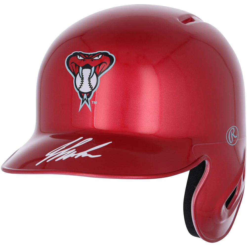 Jordan Lawlar Arizona Diamondbacks Autographed Alternate Chrome Rawlings Mini Batting Helmet