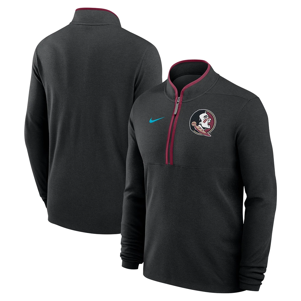 Men's Nike Black Florida State Seminoles Victory Performance Half-Zip Top