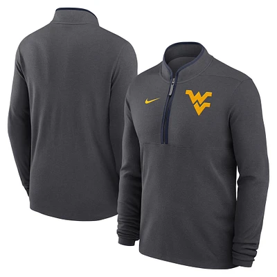Men's Nike Anthracite West Virginia Mountaineers Victory Performance Half-Zip Top