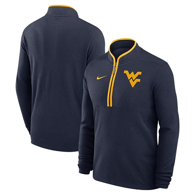 Men's Nike Navy West Virginia Mountaineers Victory Performance Half-Zip Top