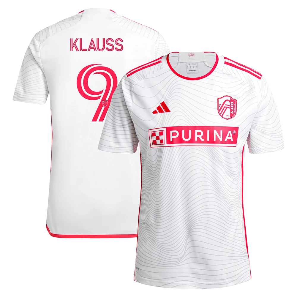 Men's adidas João Klauss White St. Louis City SC 2024 The Confluence Kit Replica Player Jersey