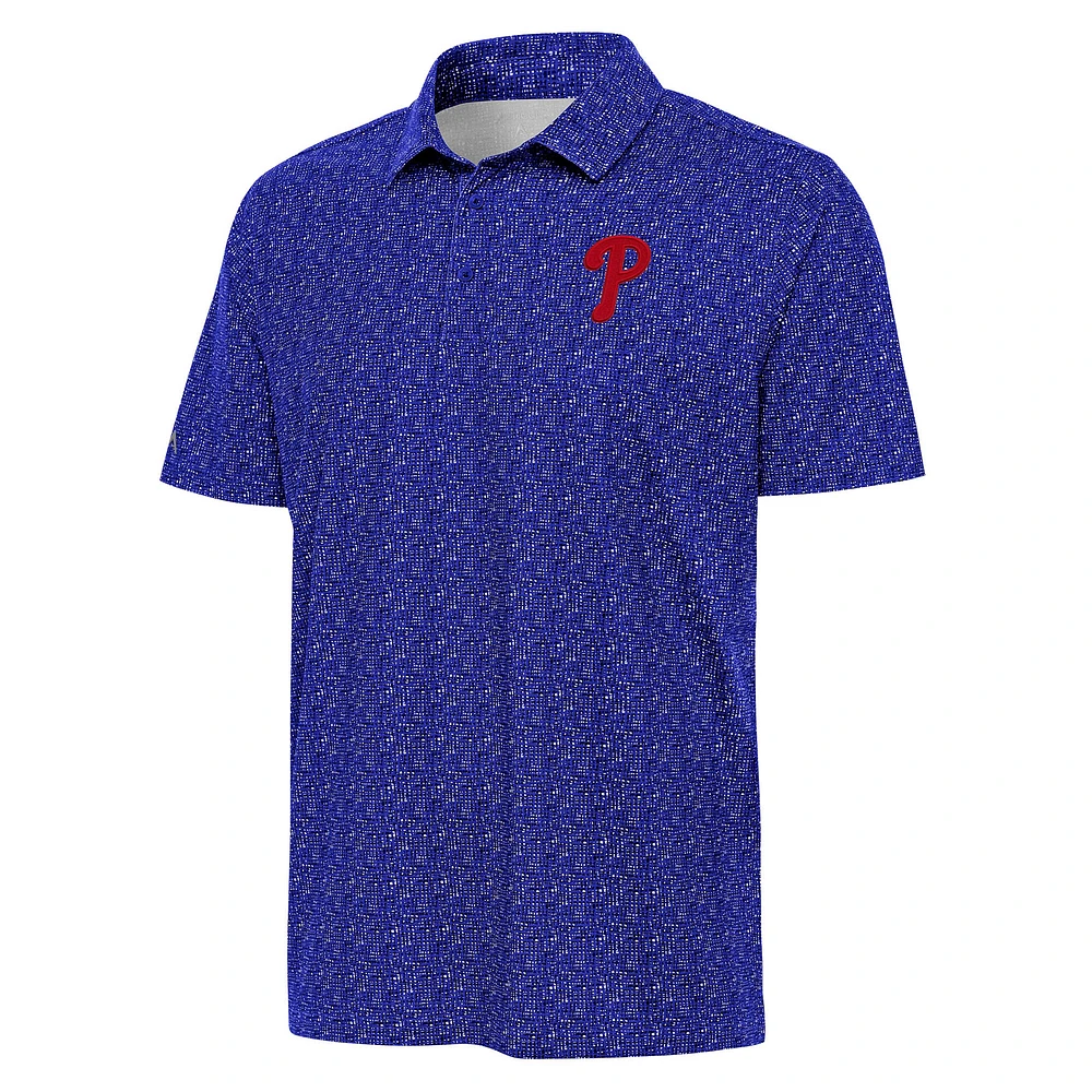 Men's Antigua Royal Philadelphia Phillies Figment Polo