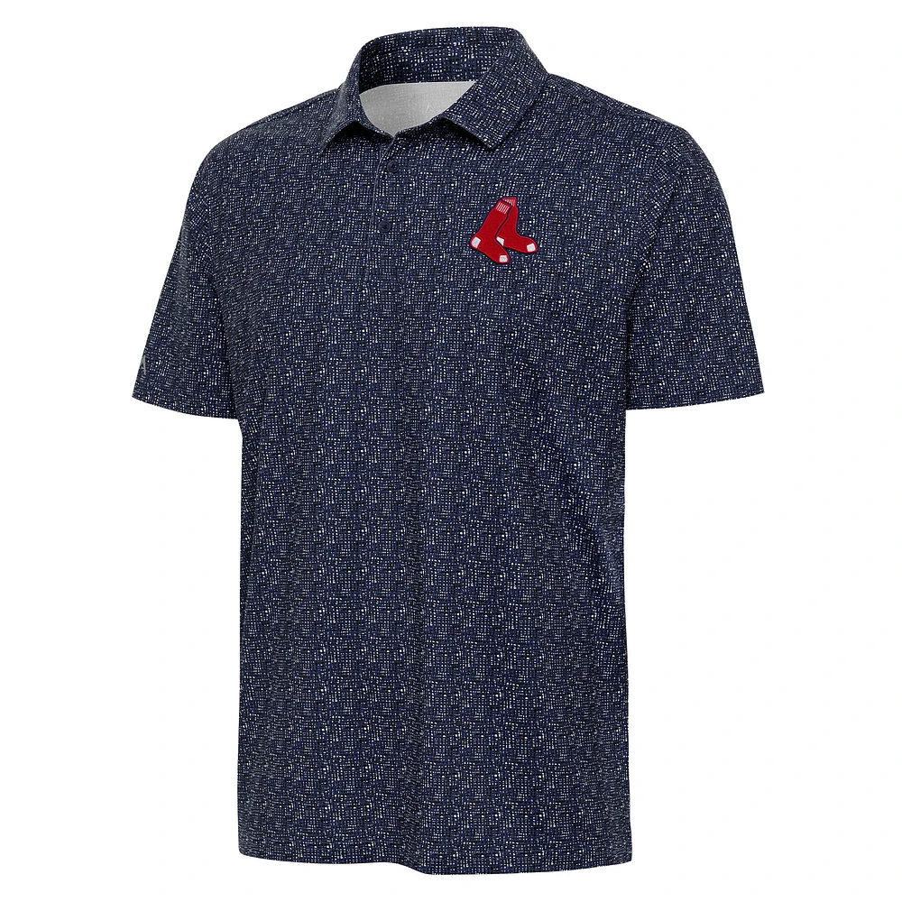 Men's Antigua Navy Boston Red Sox Figment Polo
