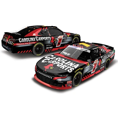 Action Racing Sam Mayer 2024 #1 Carolina Carports 1:24 Autographed Xfinity Series Die-Cast Chevrolet Camaro