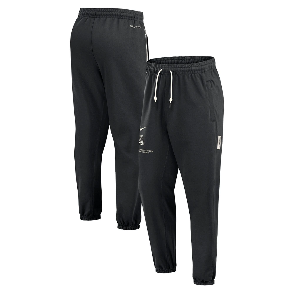 Men's Nike Black Arizona Wildcats Basketball Travel Fleece Performance Pants