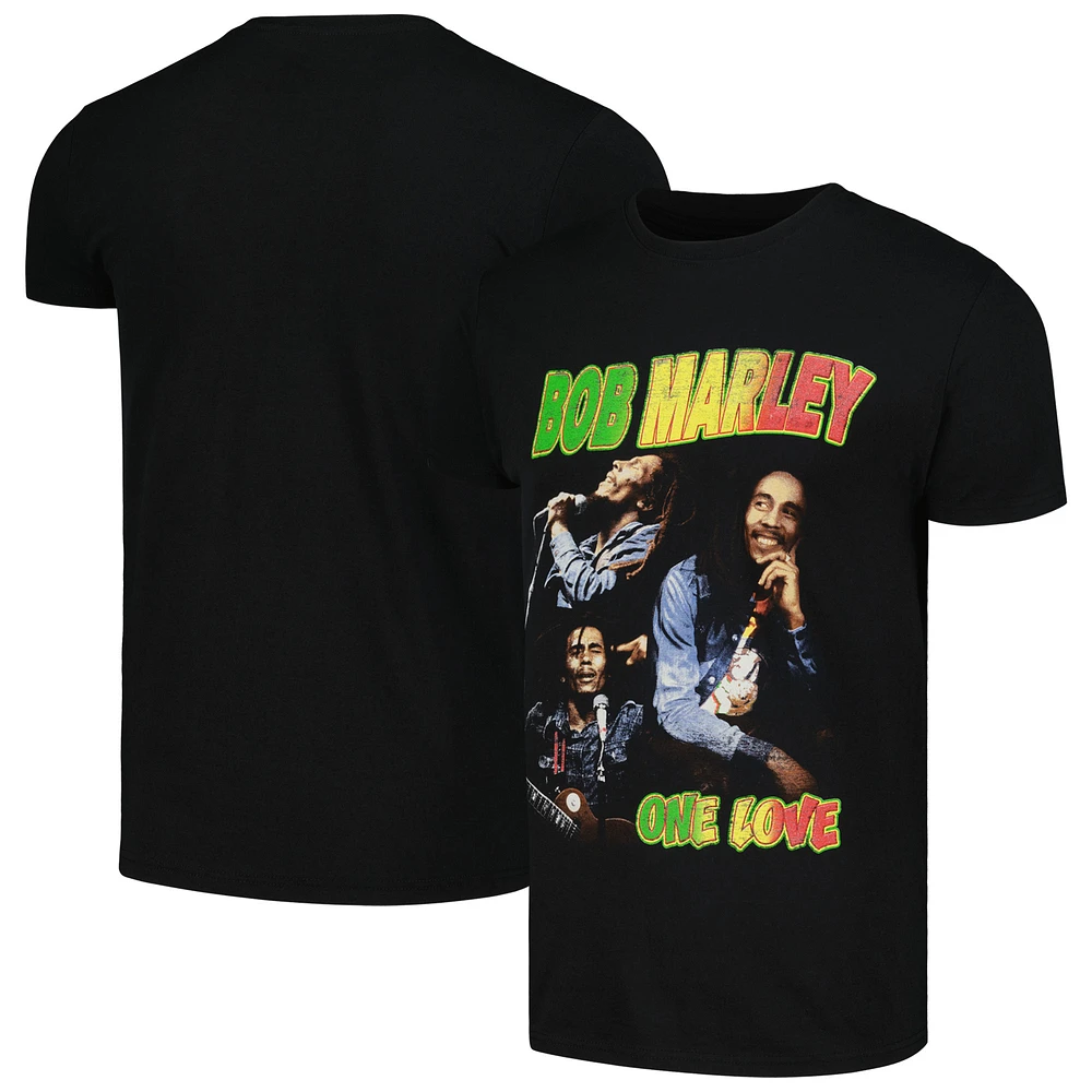 Unisex Black Bob Marley One Love T-Shirt