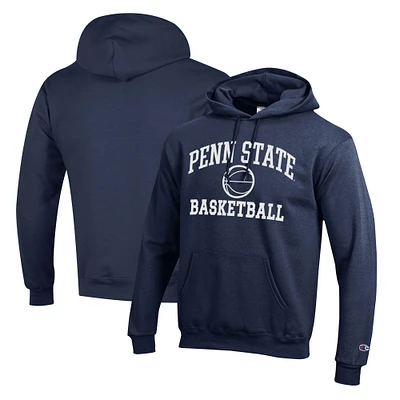 Men's Champion Navy Penn State Nittany Lions Basketball Icon Pullover Hoodie