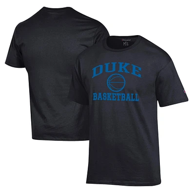 Men's Champion Black Duke Blue Devils Basketball Icon T-Shirt