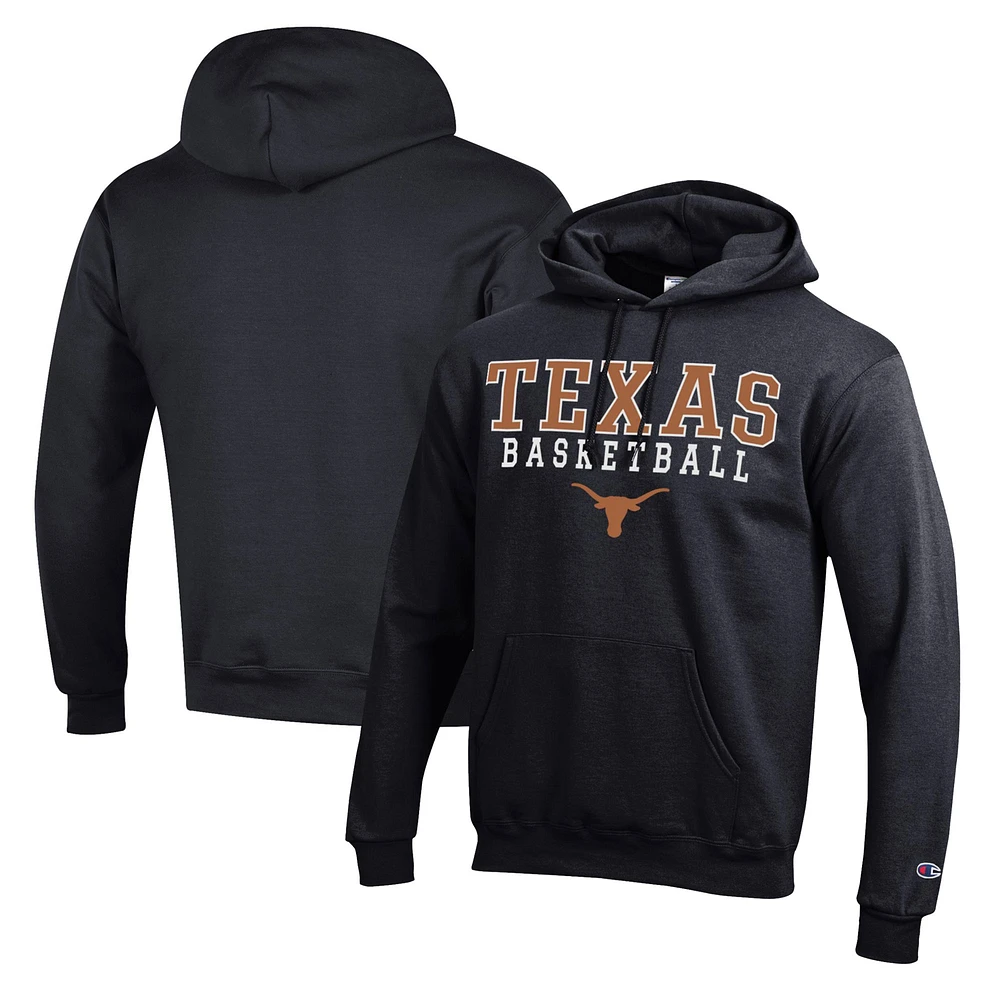Men's Champion Texas Longhorns Basketball Stack Pullover Hoodie