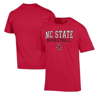 Men's Champion NC State Wolfpack Basketball Stack T-Shirt
