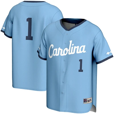 Youth GameDay Greats #1 Carolina Blue North Tar Heels Lightweight Baseball Jersey