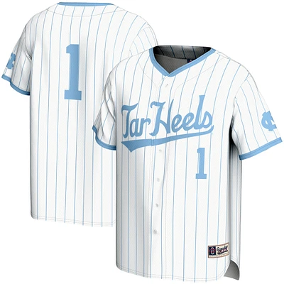 Youth GameDay Greats #1 White North Carolina Tar Heels Lightweight Baseball Jersey