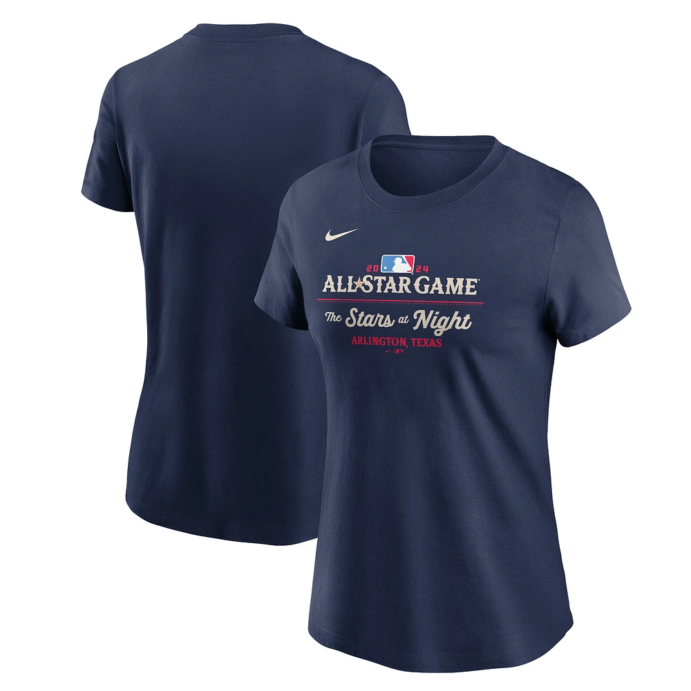 Women's Nike Navy 2024 MLB All-Star Game Stars at Night T-Shirt