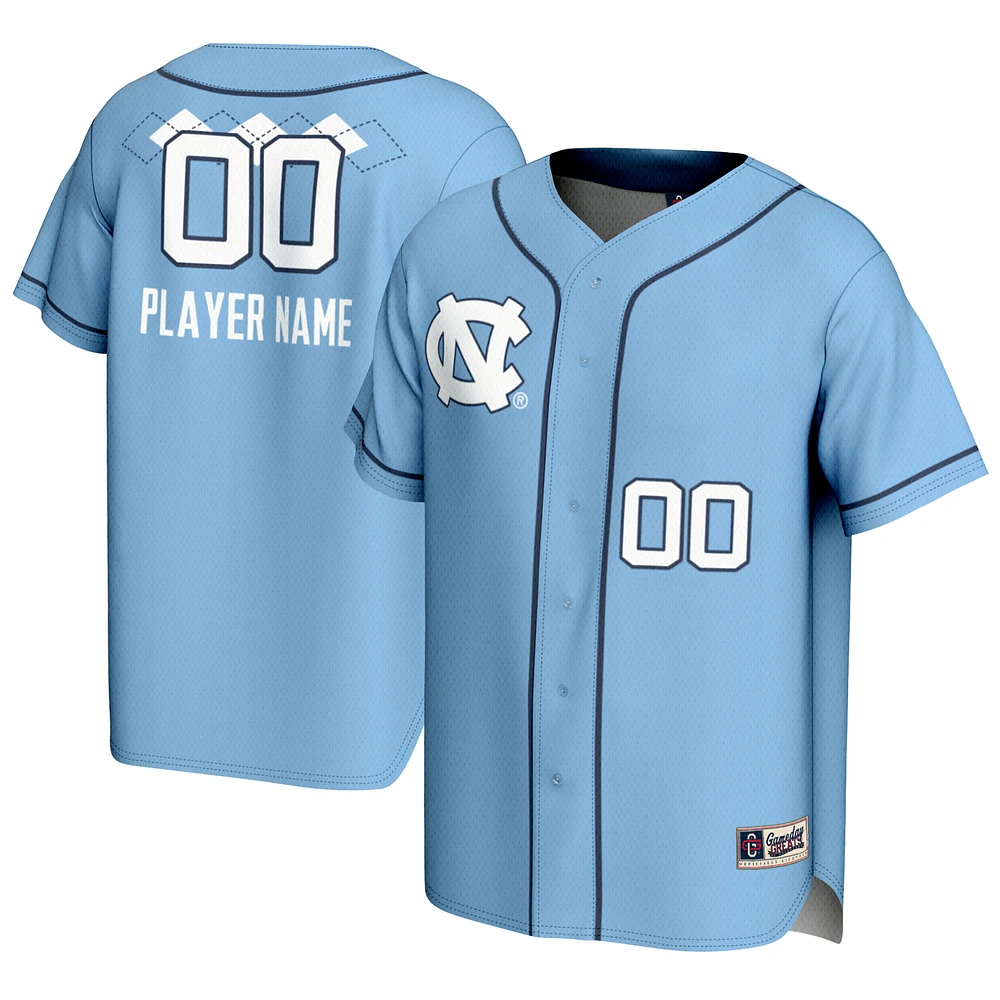 Unisex GameDay Greats Carolina Blue North Tar Heels NIL Pick-A-Player Lightweight Softball Jersey