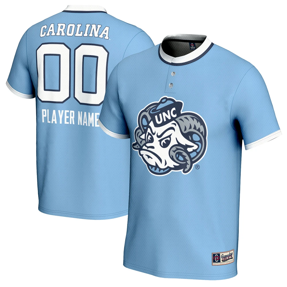Youth GameDay Greats Carolina Blue North Tar Heels NIL Pick-A-Player Lightweight Softball Mascot Jersey